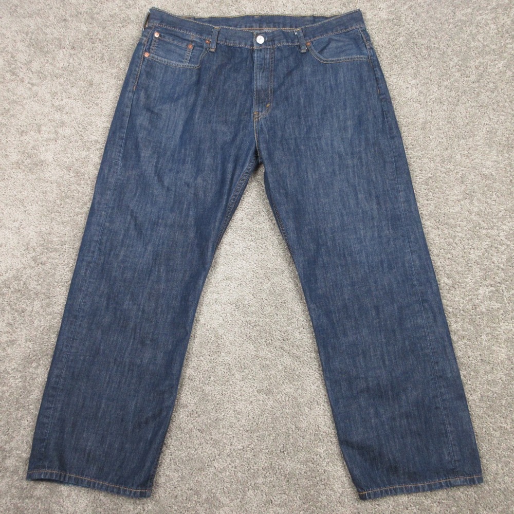 Levis Jeans Mens 38x28 (Tag 38x32) Blue 569 Loose Straight Baggy Denim Pants